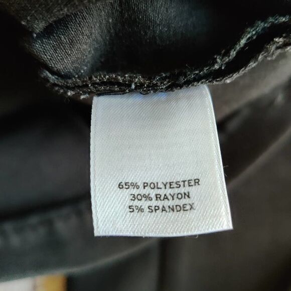 Halogen slim leg zip hem ankle pants charcoal gray sz 4P - Picture 12 of 14